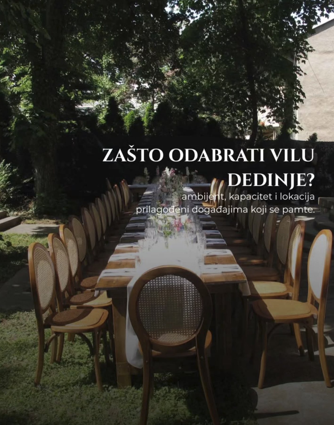 Vila Dedinje - Prostor za proslave